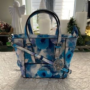 GUESS Delaney Floral-Print Mini Tote Crossbody